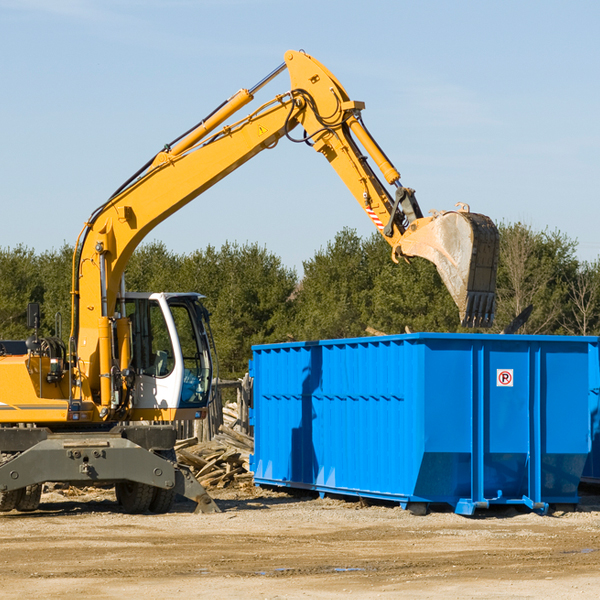 can i choose the location where the residential dumpster will be placed in Saluda